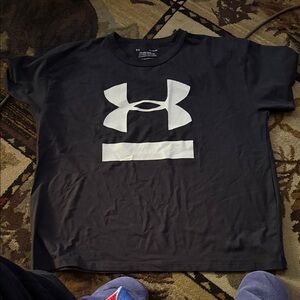 Under Armour Black girlfriend Tee with White Logo